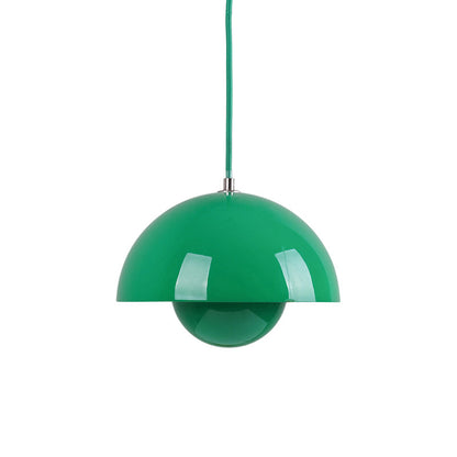 Ronde Hanglampen in Scandinavisch Design – Dubbele Halfbolvorm met Verstelbare Draad – E27/G9 – Verkrijgbaar in 16 Kleuren