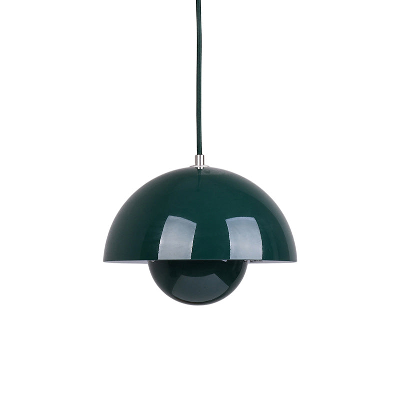 Ronde Hanglampen in Scandinavisch Design – Dubbele Halfbolvorm met Verstelbare Draad – E27/G9 – Verkrijgbaar in 16 Kleuren