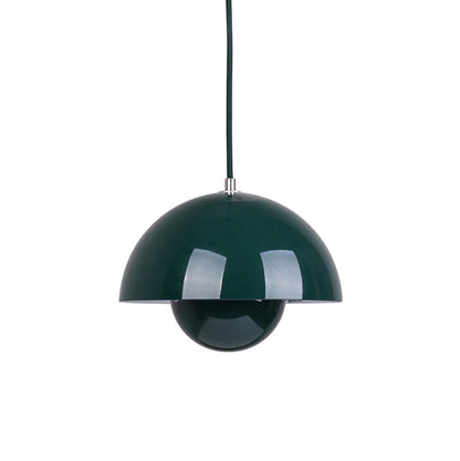 Ronde Hanglampen in Scandinavisch Design – Dubbele Halfbolvorm met Verstelbare Draad – E27/G9 – Verkrijgbaar in 16 Kleuren