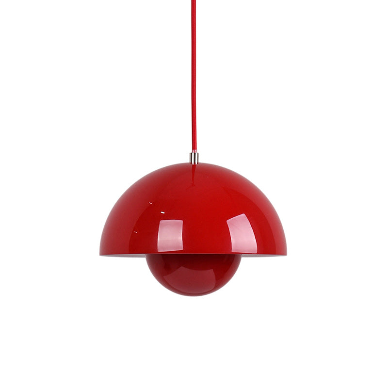 Ronde Hanglampen in Scandinavisch Design – Dubbele Halfbolvorm met Verstelbare Draad – E27/G9 – Verkrijgbaar in 16 Kleuren