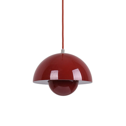 Ronde Hanglampen in Scandinavisch Design – Dubbele Halfbolvorm met Verstelbare Draad – E27/G9 – Verkrijgbaar in 16 Kleuren