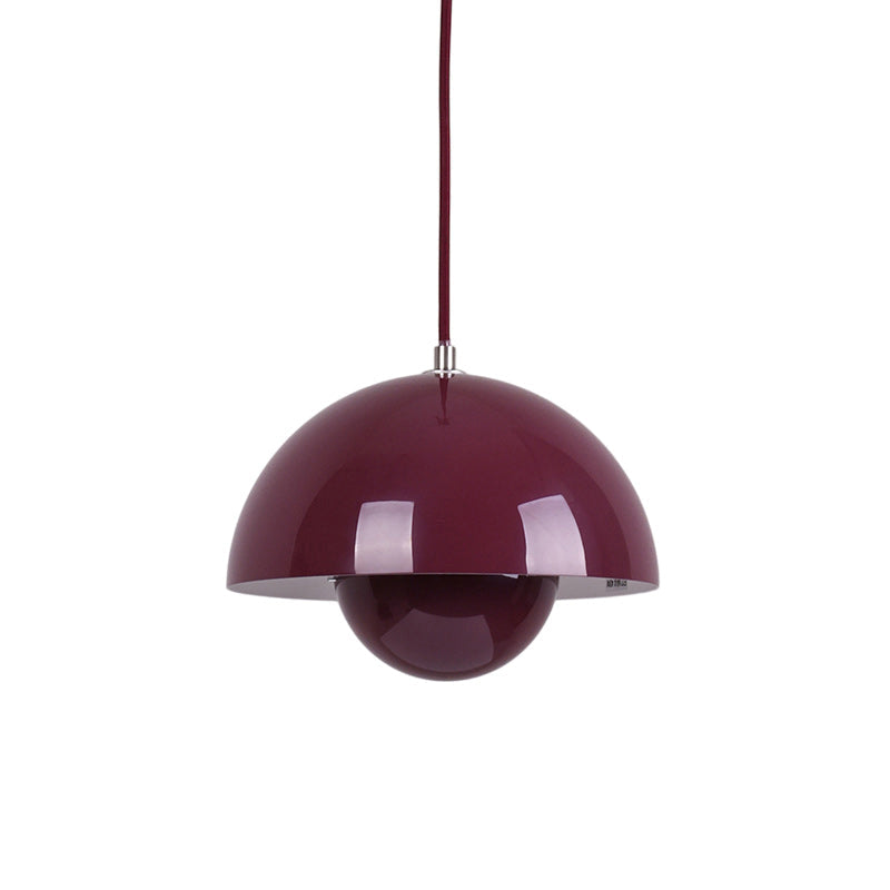 Ronde Hanglampen in Scandinavisch Design – Dubbele Halfbolvorm met Verstelbare Draad – E27/G9 – Verkrijgbaar in 16 Kleuren