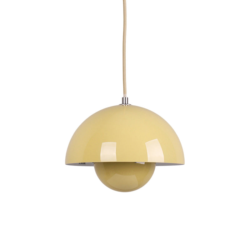 Ronde Hanglampen in Scandinavisch Design – Dubbele Halfbolvorm met Verstelbare Draad – E27/G9 – Verkrijgbaar in 16 Kleuren