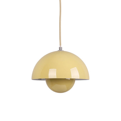 Ronde Hanglampen in Scandinavisch Design – Dubbele Halfbolvorm met Verstelbare Draad – E27/G9 – Verkrijgbaar in 16 Kleuren