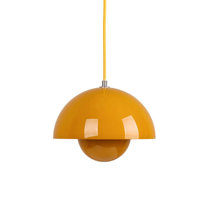 Ronde Hanglampen in Scandinavisch Design – Dubbele Halfbolvorm met Verstelbare Draad – E27/G9 – Verkrijgbaar in 16 Kleuren