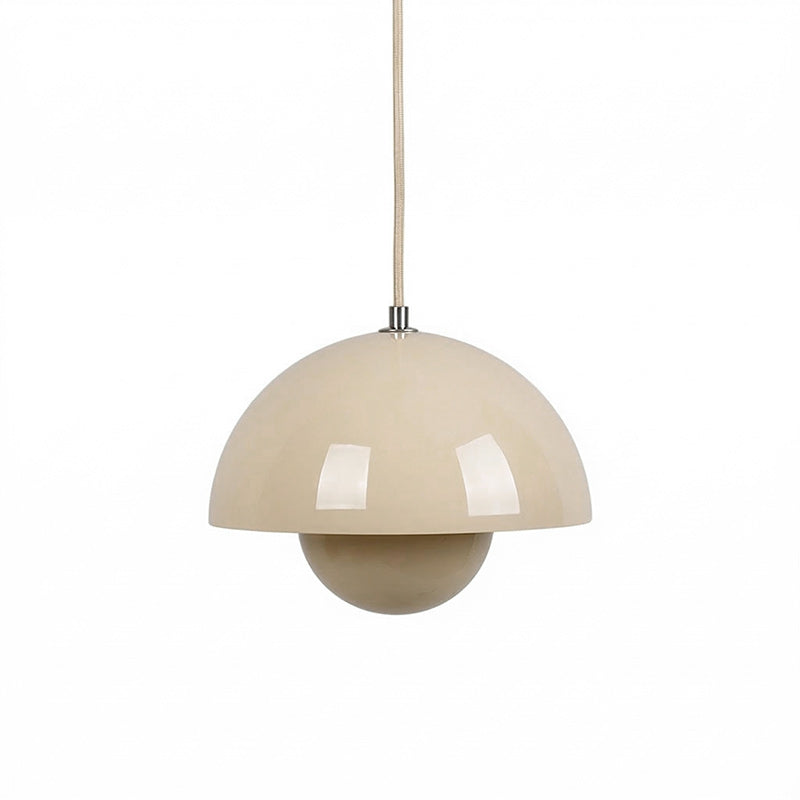 Ronde Hanglampen in Scandinavisch Design – Dubbele Halfbolvorm met Verstelbare Draad – E27/G9 – Verkrijgbaar in 16 Kleuren
