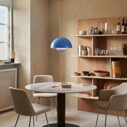 Ronde Hanglampen in Scandinavisch Design – Dubbele Halfbolvorm met Verstelbare Draad – E27/G9 – Verkrijgbaar in 16 Kleuren