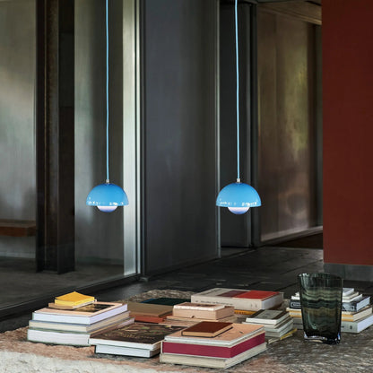 Ronde Hanglampen in Scandinavisch Design – Dubbele Halfbolvorm met Verstelbare Draad – E27/G9 – Verkrijgbaar in 16 Kleuren