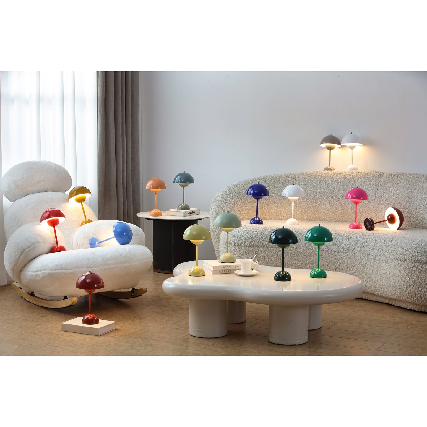 Draadloze Tafellamp met Geïntegreerde LED Accu — Dimbaar 3000K-6000K | Icoon Scandinavisch Design