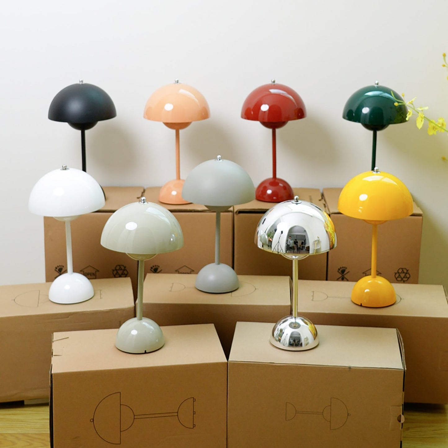 Draadloze Tafellamp met Geïntegreerde LED Accu — Dimbaar 3000K-6000K | Icoon Scandinavisch Design