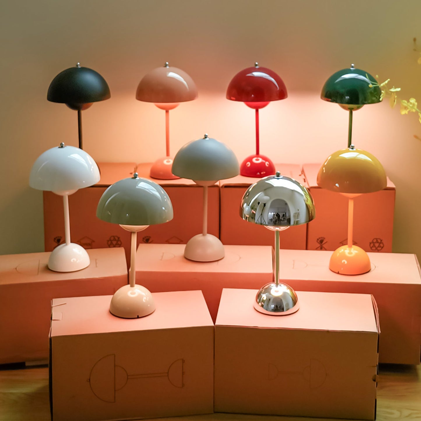 Draadloze Tafellamp met Geïntegreerde LED Accu — Dimbaar 3000K-6000K | Icoon Scandinavisch Design