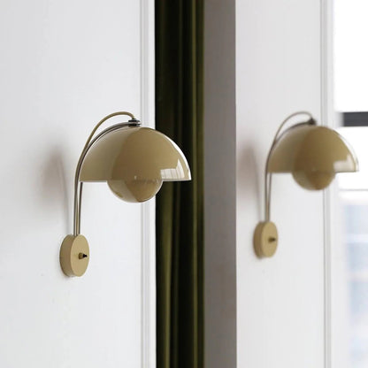 VP9 Wandlamp — Dubbele Koepel Stijlicoon in 13 Kleuren — Dimbaar E26/E27 — Voor Slaapkamer, Gang, Leeshoek