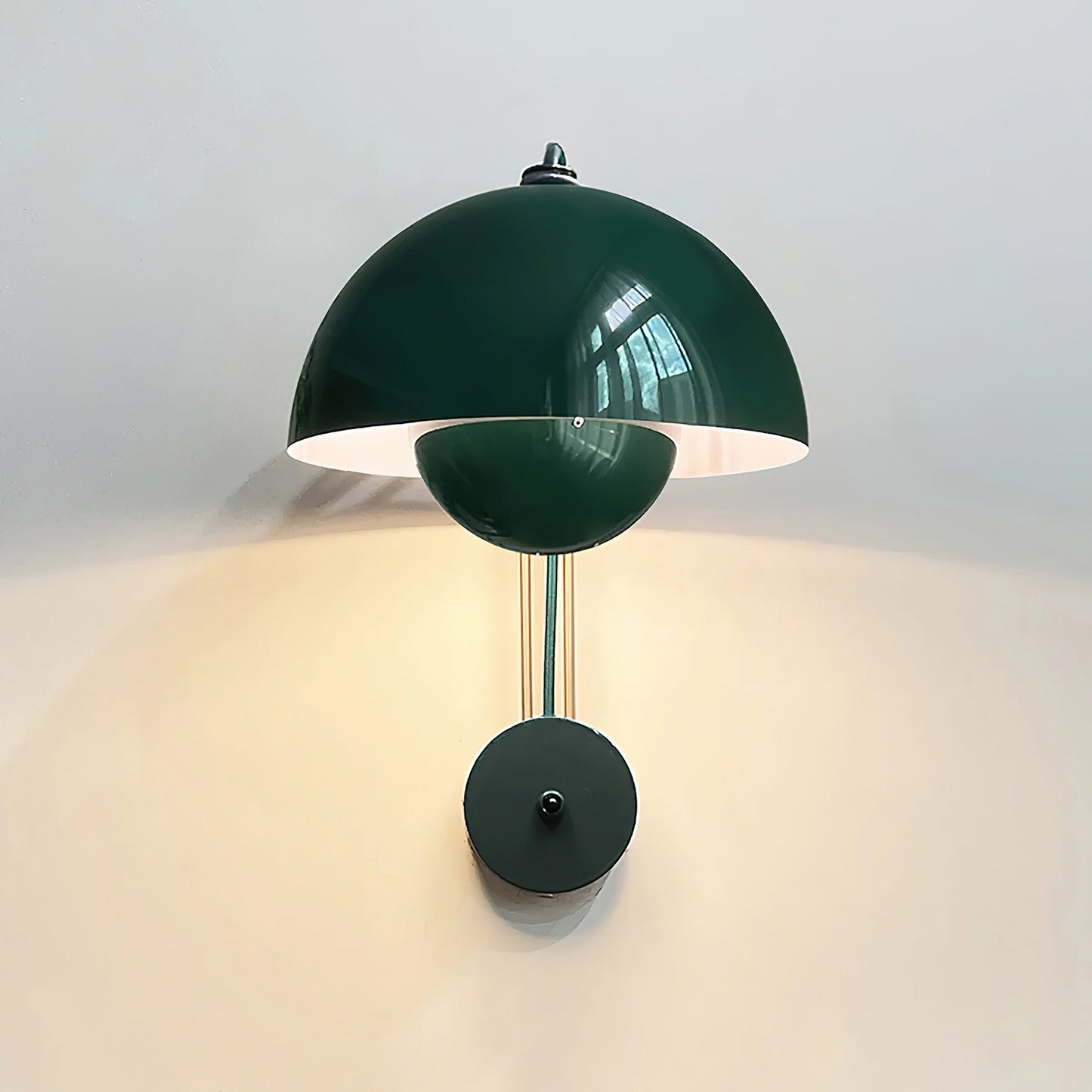 VP9 Wandlamp — Dubbele Koepel Stijlicoon in 13 Kleuren — Dimbaar E26/E27 — Voor Slaapkamer, Gang, Leeshoek