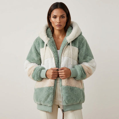 Teddy Vest Met Capuchon Zacht Pluche Warm - StudioMarella