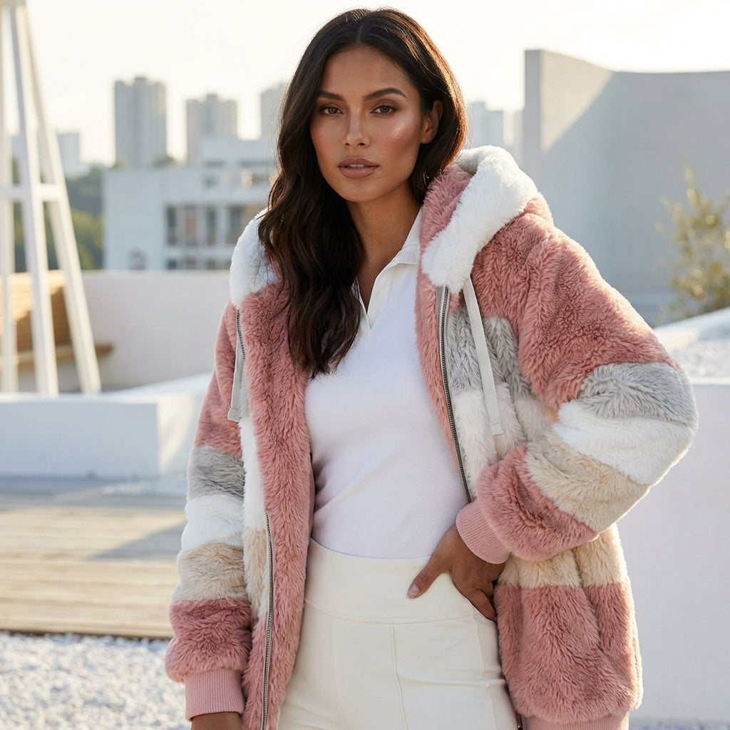 Fluffy Vest met Capuchon | Dames Vest voor Comfort en Stijl 1