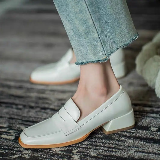 Dames Zomer Loafers Elegant Leer Schoenen - StudioMarella