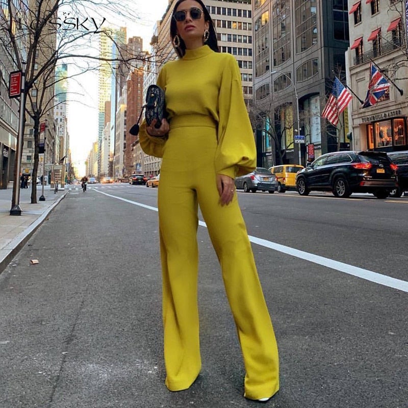 Dames Jumpsuit Lange Mouwen Elegante Avondjurk Formal Wear - StudioMarella