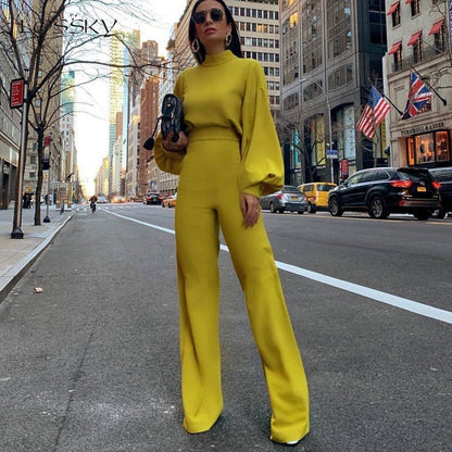 Dames Jumpsuit Lange Mouwen Elegante Avondjurk Formal Wear - StudioMarella