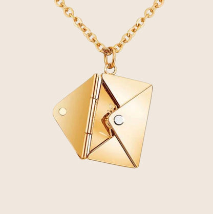 Ketting brief envelop - Roestvrij Staal Halsketting