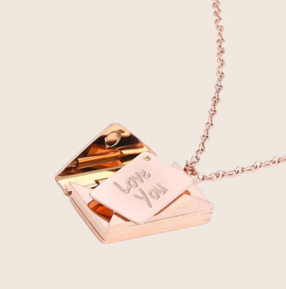 Ketting brief envelop - Roestvrij Staal Halsketting