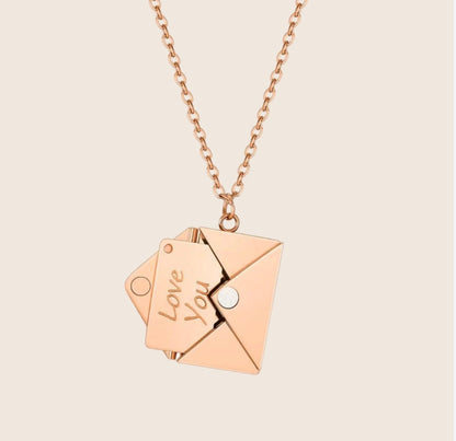 Ketting brief envelop - Roestvrij Staal Halsketting