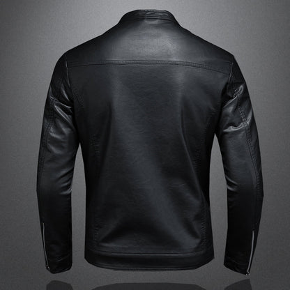 Heren Leren Jas Slim Fit Stijlvol Design