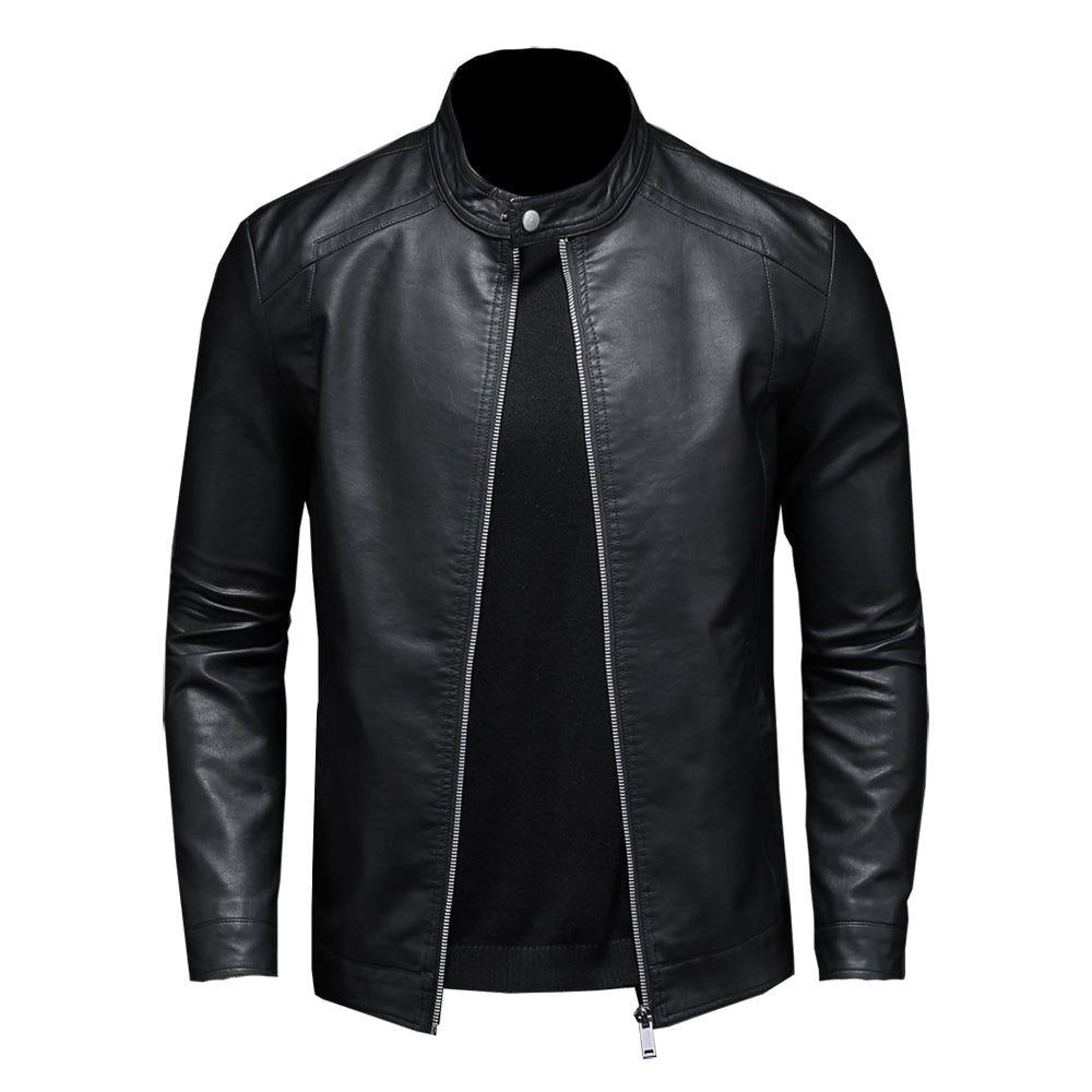 Heren Leren Jas Slim Fit Design