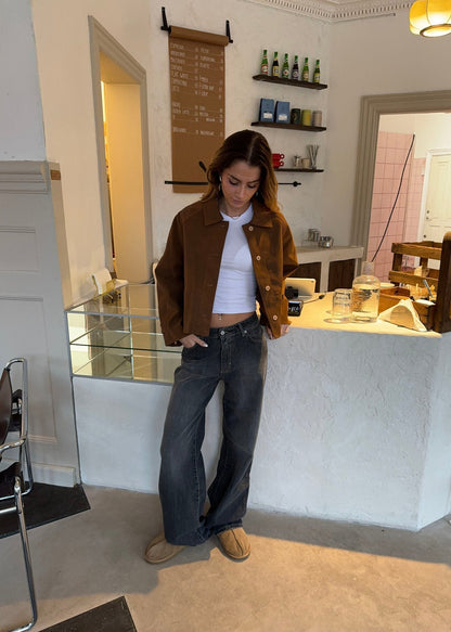 Dames Tussenjas Casual Knoopsluiting Comfortabel Stijlvol
