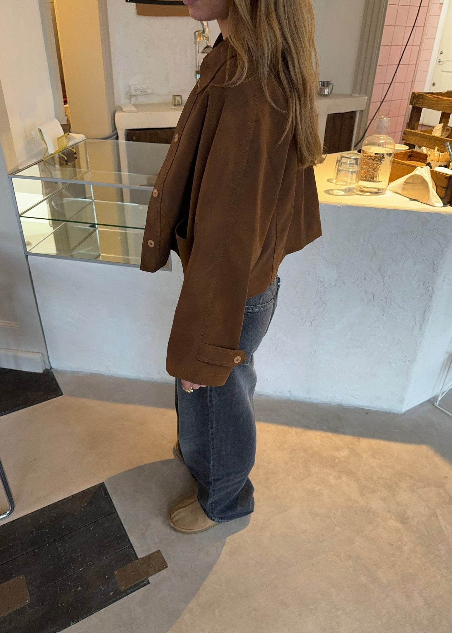 Dames Tussenjas Casual Knoopsluiting Comfortabel Stijlvol