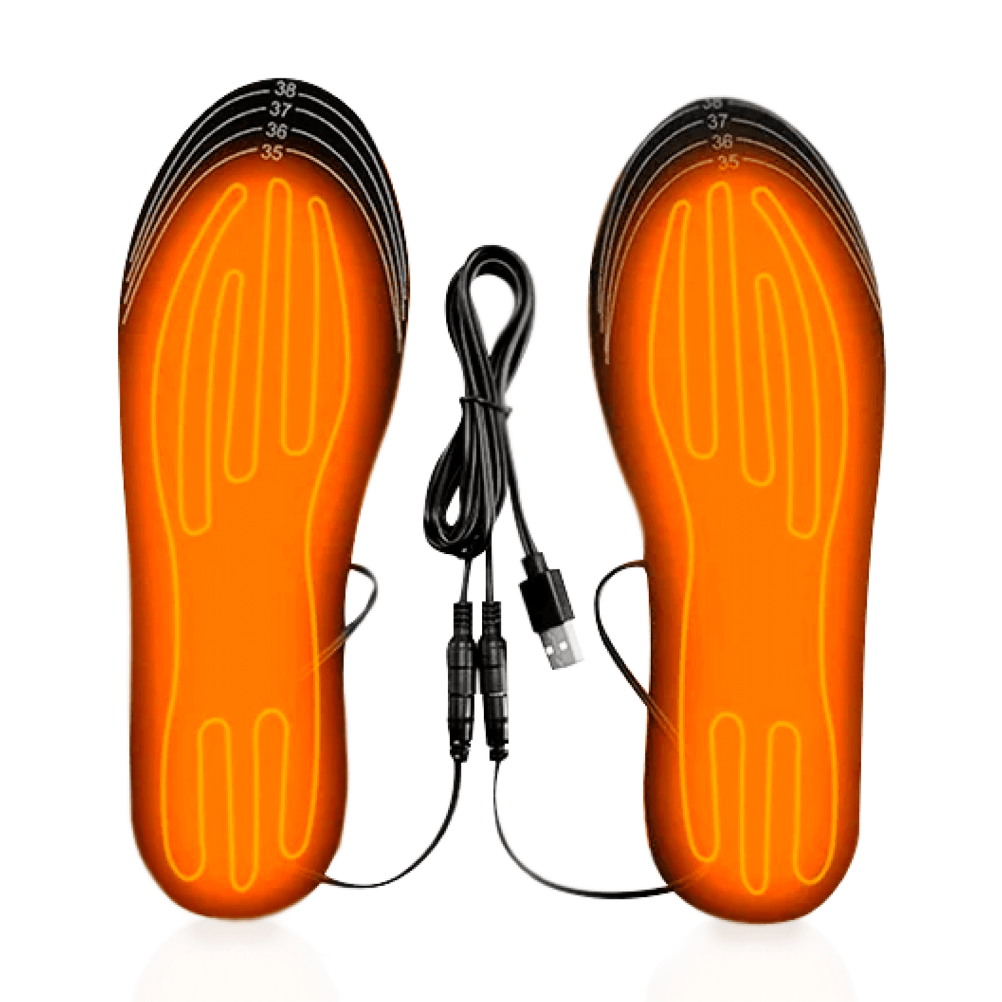 Verwarmbare Inlegzolen USB Oplaadbaar voor Werkschoenen en Laarzen