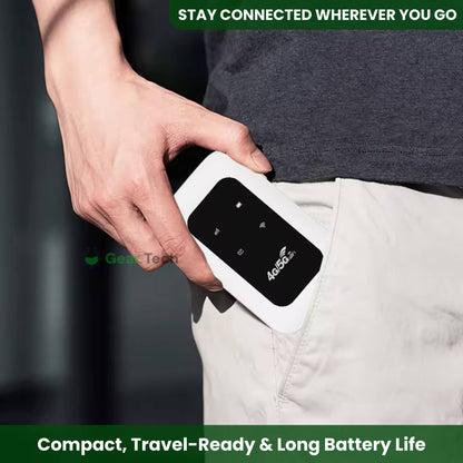 Draagbare 5G WiFi Router – Veilige Mobiele Internetverbinding voor Camper, Caravan en Reizen | 10 Apparaten | 150 Mbps