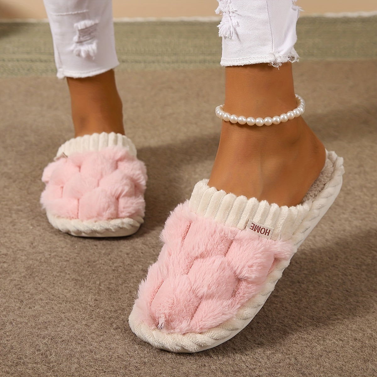 Zachte Winterpantoffels met Antislipzolen Warm en Comfortabel