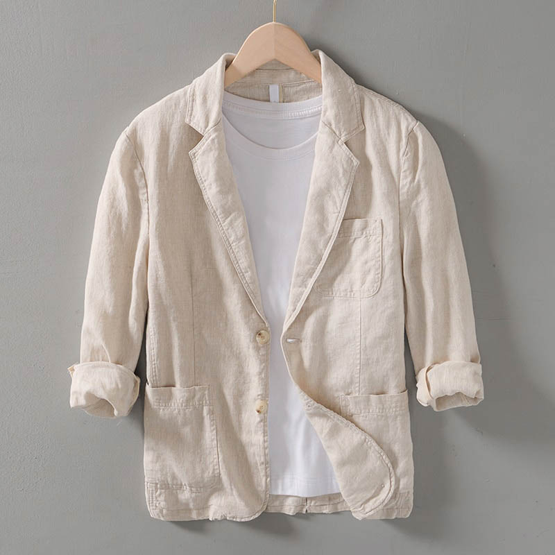 Lichte Zomer Blazer Heren Linnen Christof Jas - StudioMarella