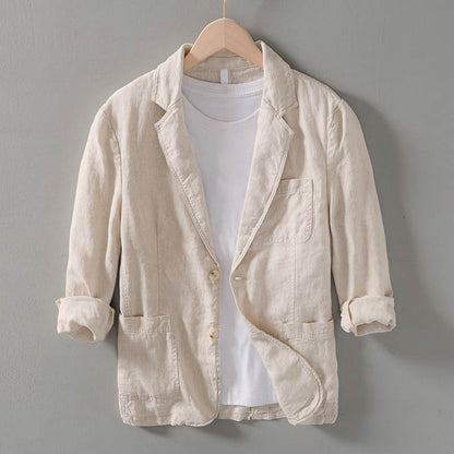 Lichte Zomer Blazer Heren Linnen Christof Jas - StudioMarella