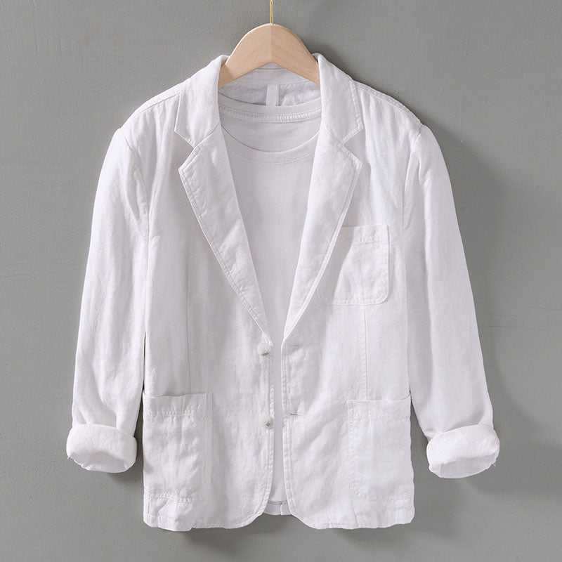 Lichte Zomer Blazer Heren Linnen Christof Jas
