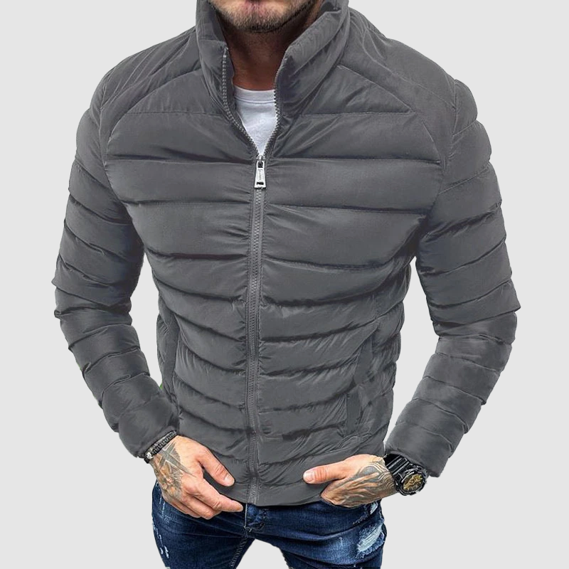 Dunne Slim Fit Jas Trapuntata
