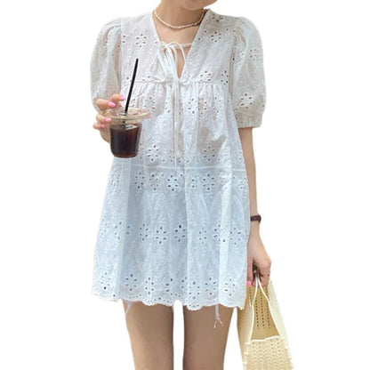 Witte Zomer Top voor Vrouw Lente Kleding