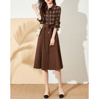 Franse Trenchcoat Jurk Elegant Kort Model