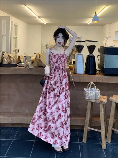 Zomerjurk met Rozenprint Vrouwen Jurk Floral Design
