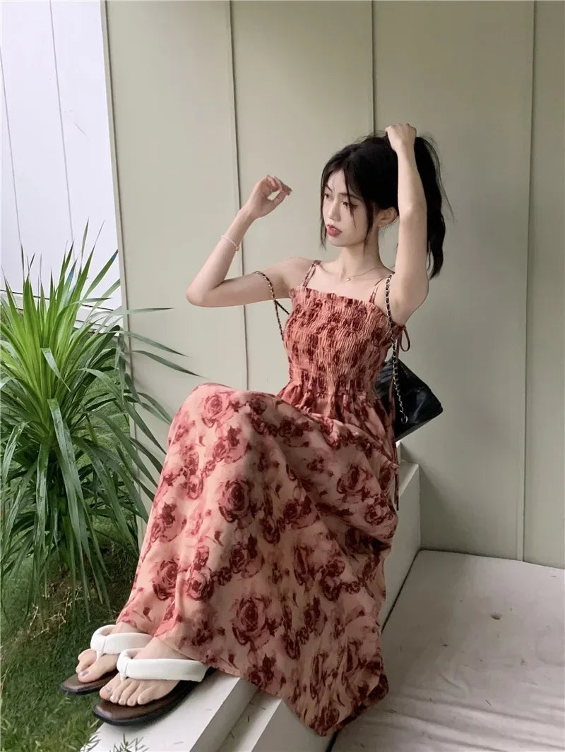 Zomerjurk met Rozenprint Vrouwen Jurk Floral Design