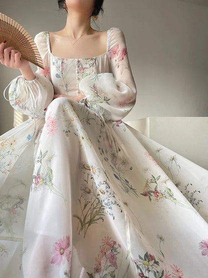 Bloemen Avondjurk Jurk voor Vrouw met Bloemenprint - StudioMarella