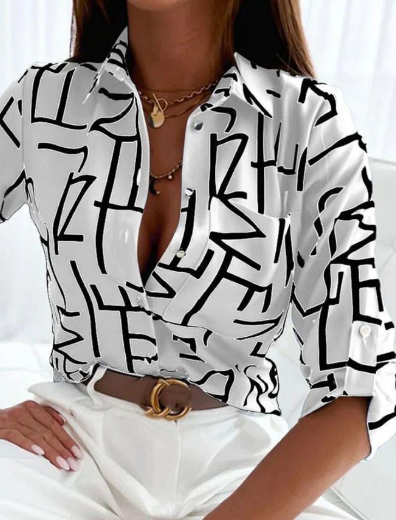 Vrouwelijke Zomerblouse Ademend en Elegant