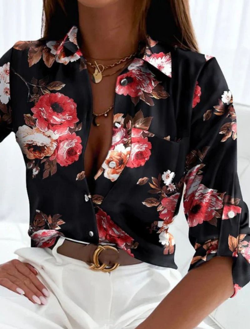 Vrouwelijke Zomerblouse Ademend en Elegant