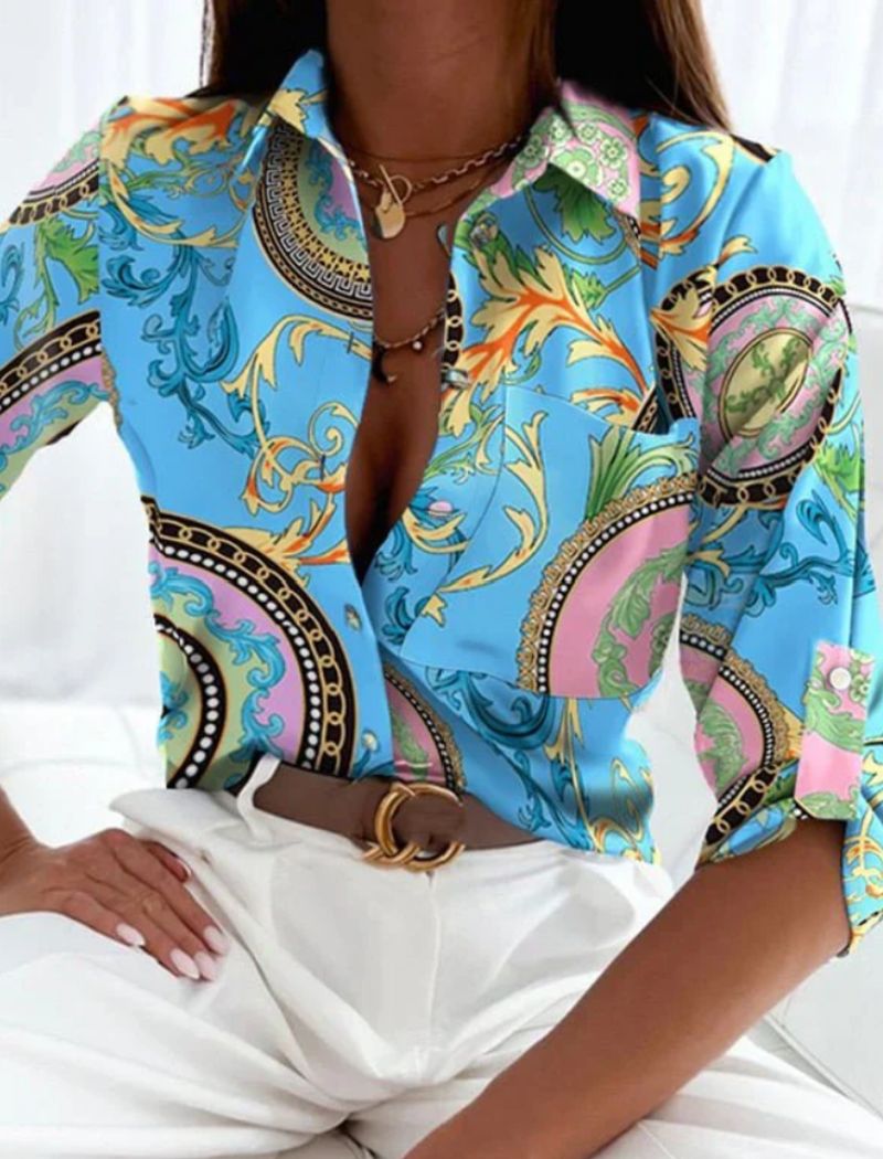 Vrouwelijke Zomerblouse Ademend en Elegant