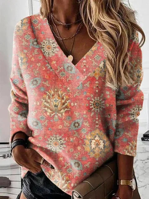 Damestopje Losse Fit Casual Katoen - StudioMarella