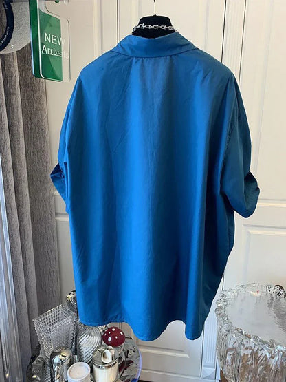 Korte Mouw Shirt voor Vrouwen Franse Stijl Geplooid