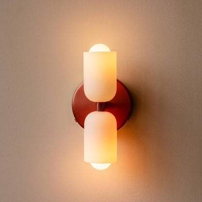 Wandlamp Dubbel Retro Frans Glas E14 Goud Slaapkamer Gang Badkamer Woonkamer Vintage