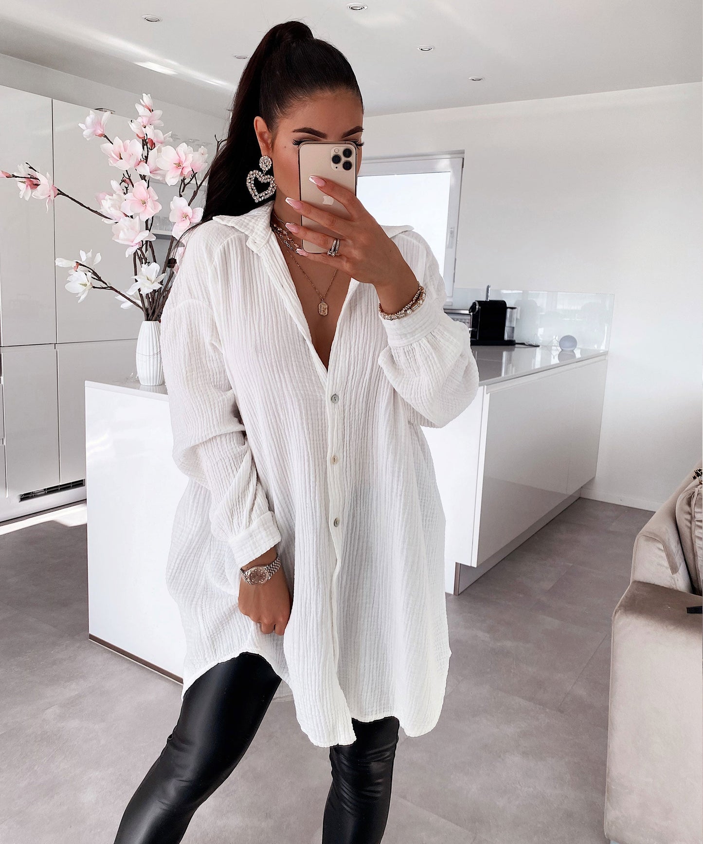 Vrouwelijke Zomerblouse Zachte Katoen Mousseline - StudioMarella