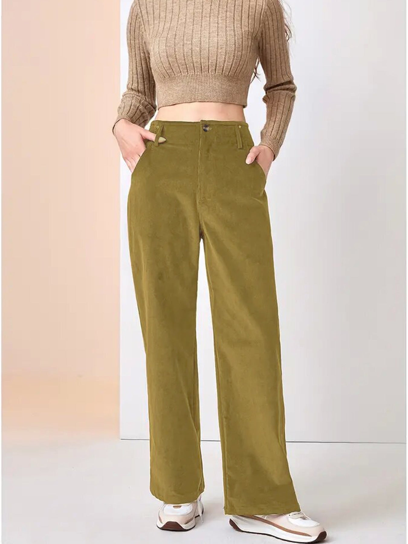 Wijde Broek voor Vrouw Comfortabele Stof