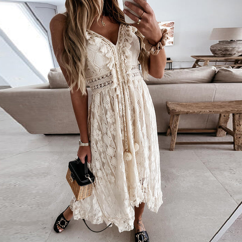 Friederike Jurk Bohemian Stijl Elegante Zomerjurk